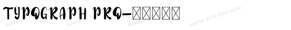 TYPOGRAPH PRO字体转换